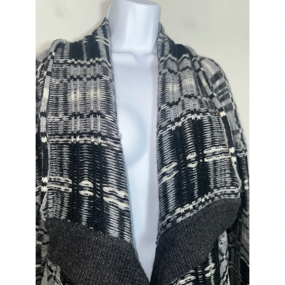Victoria's Secret Plaid Mohair Wool Blend‎ Oversized Cardigan Sweater Size S